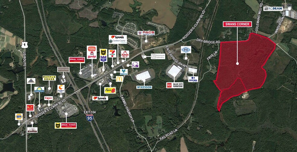 Dry Bridge Rd, Ruther Glen, VA 22546 Swans Corner Potential