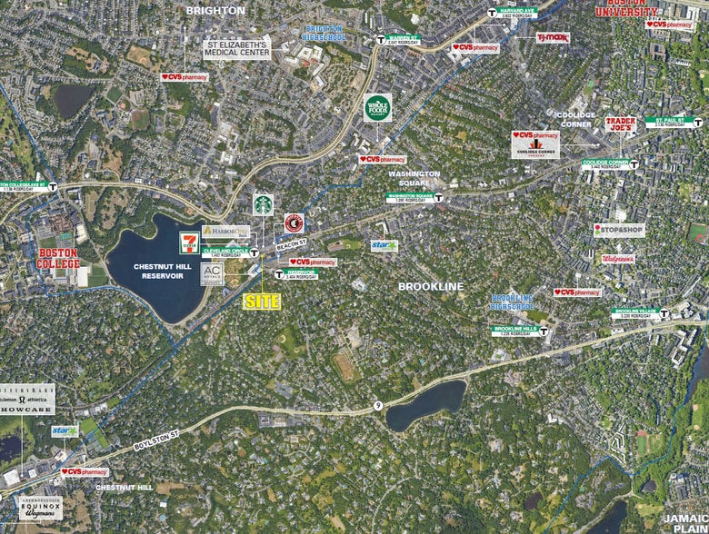 1955 Beacon St, Brighton, MA for lease - Aerial - Image 2 of 5