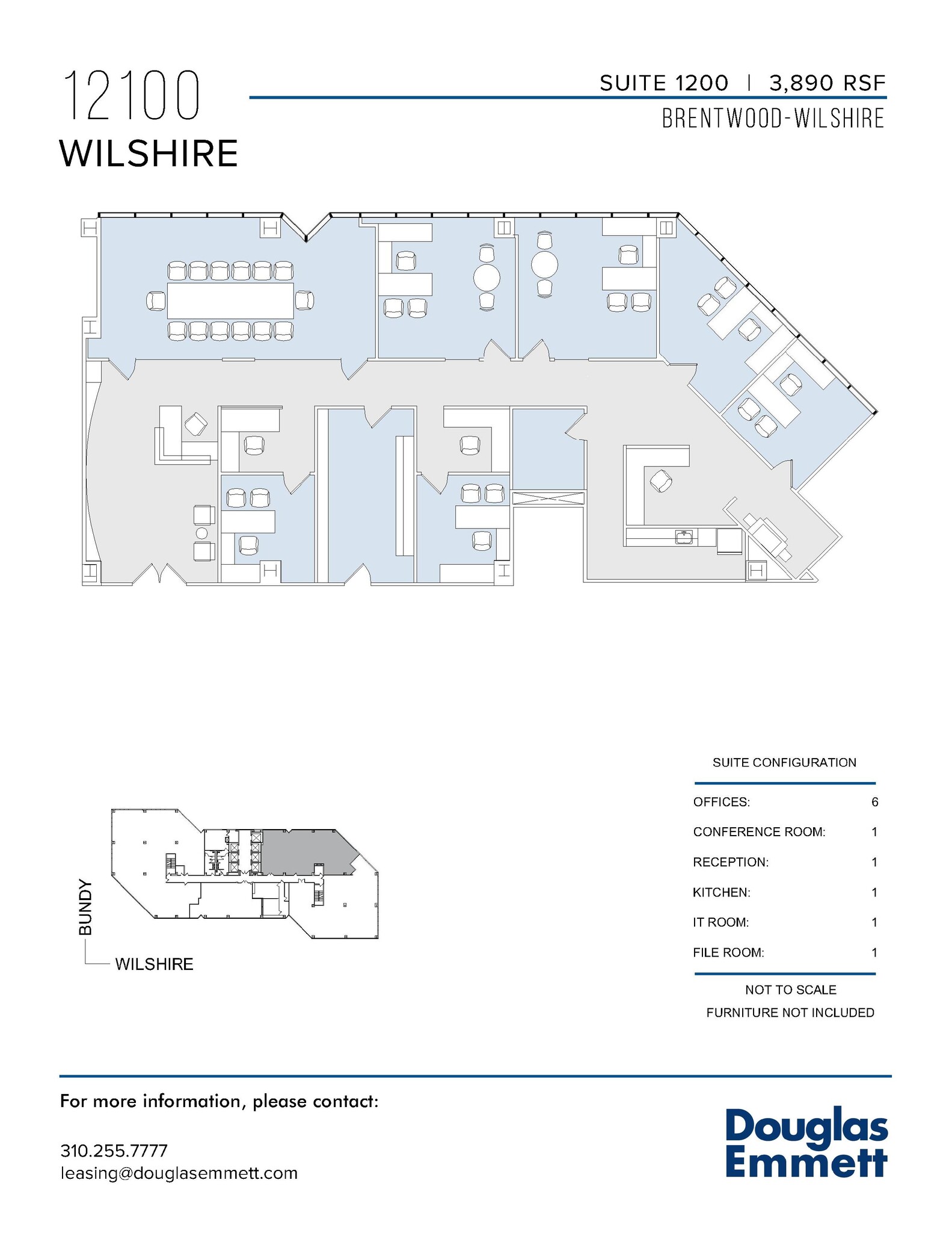 12100 Wilshire Blvd, Los Angeles, CA for lease Floor Plan- Image 1 of 1