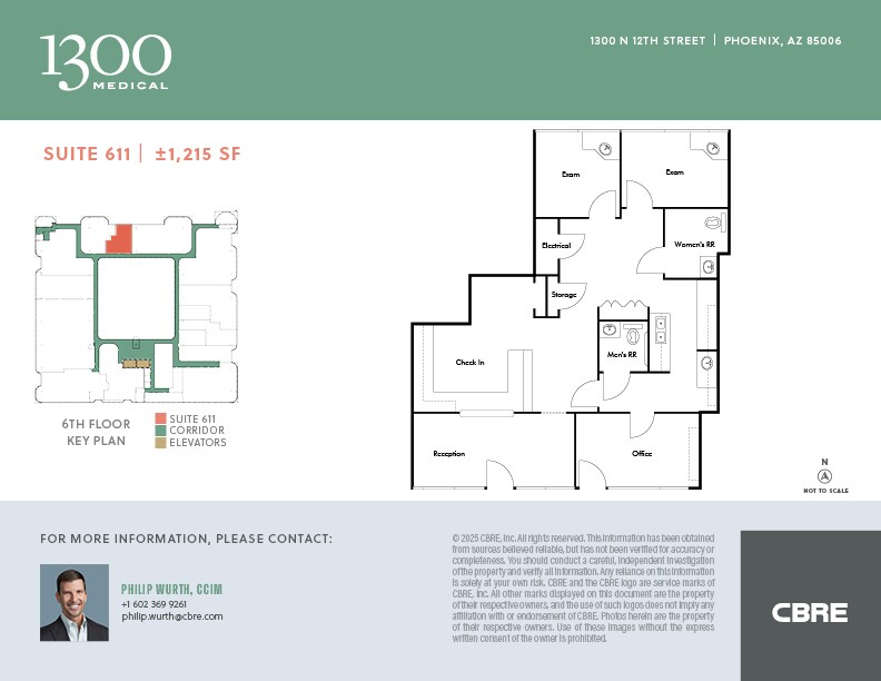 1300 N 12th St, Phoenix, AZ for lease Floor Plan- Image 1 of 1