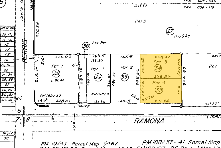 130 Ramona Expy, Perris, CA for sale - Plat Map - Image 2 of 2
