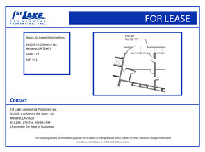 4300 S I-10 Service Rd, Metairie, LA for lease Floor Plan- Image 1 of 1