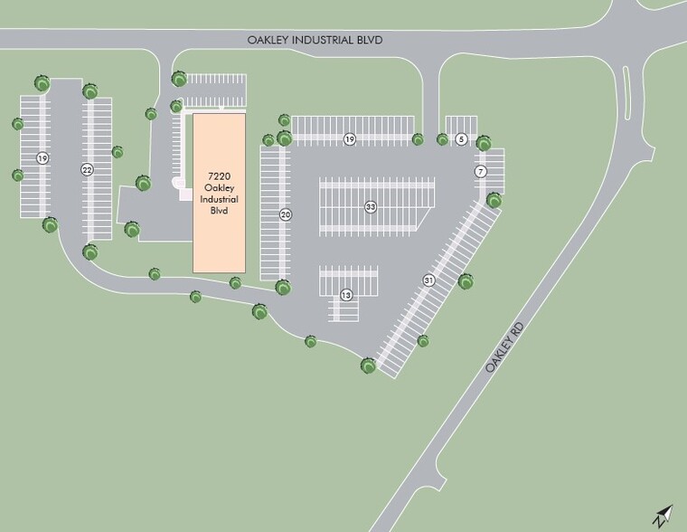 7220 Oakley Industrial Blvd, Union City, GA for sale - Site Plan - Image 1 of 1