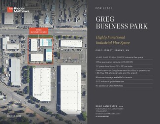 More details for 1503 – 1613 Greg St, Sparks, NV - Industrial for Lease