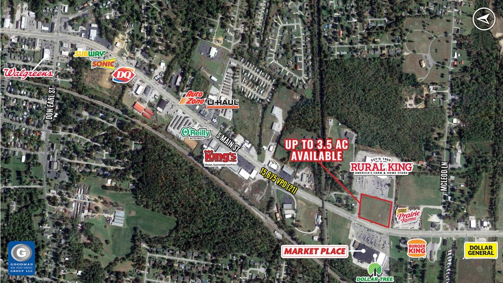 1650 S Main St, Madisonville, KY for lease - Aerial - Image 2 of 2