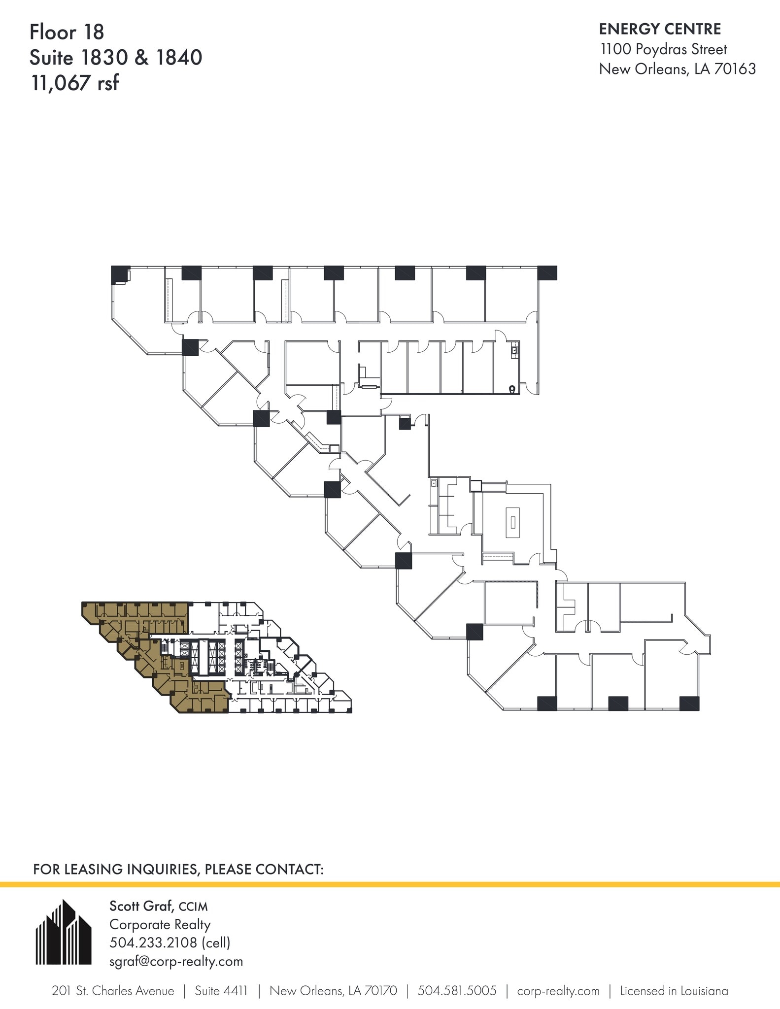 1100 Poydras St, New Orleans, LA for lease Site Plan- Image 1 of 1