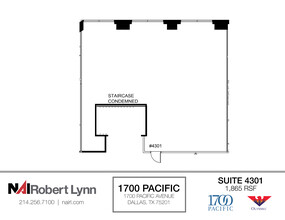 1700 Pacific Ave, Dallas, TX for lease Floor Plan- Image 1 of 1