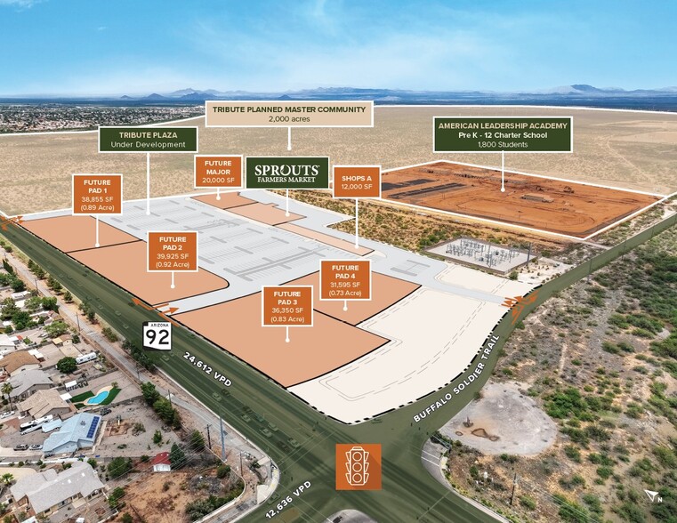 4001 Buffalo Soldier Trail, Sierra Vista, AZ for lease - Site Plan - Image 3 of 4