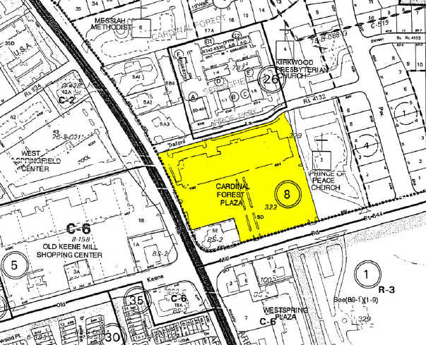 8316-8332 Old Keene Mill Rd, Springfield, VA for sale Plat Map- Image 1 of 1