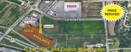 County Road GV, Green Bay, WI - AERIAL  map view