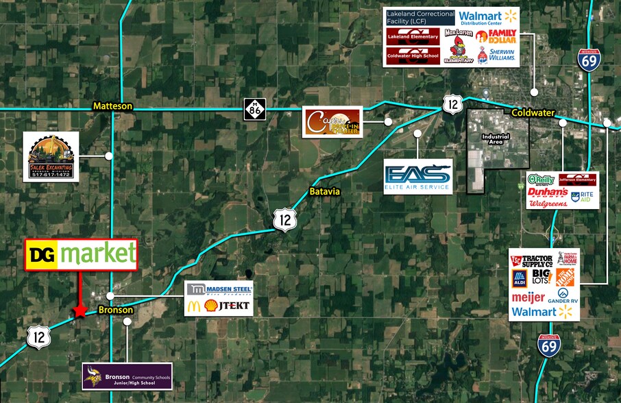 W Chicago Rd, Bronson, MI 49028 Dollar General Market