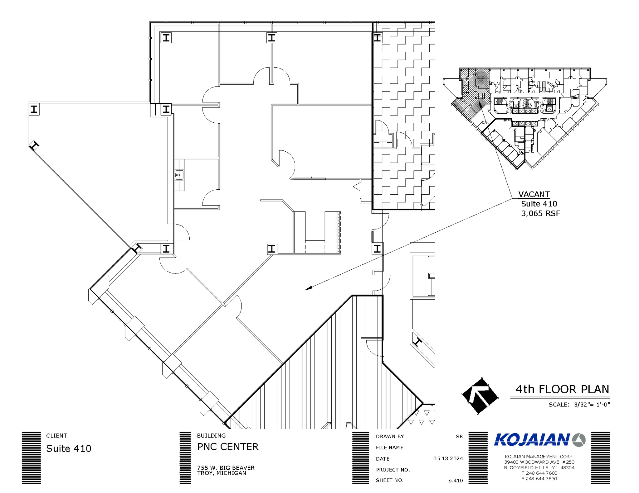 755 W Big Beaver Rd, Troy, MI for lease Floor Plan- Image 1 of 1