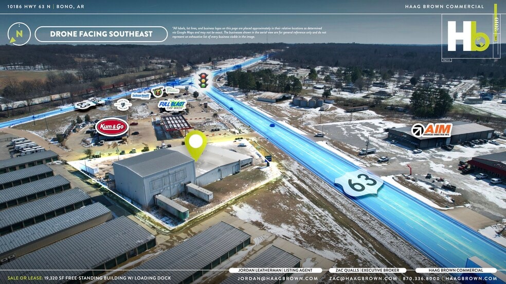 10186 Highway 63 N, Bono, AR for lease - Aerial - Image 3 of 9