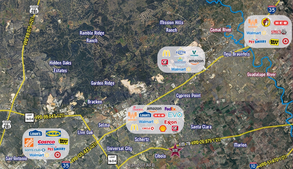 240 E FM 78, Cibolo, TX for sale - Aerial - Image 2 of 3