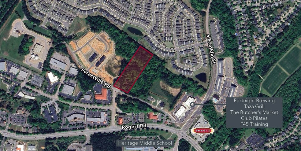 601 Forestville Rd, Wake Forest, NC for sale - Aerial - Image 1 of 2