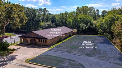 1500 W Crawford St, Denison, TX - aerial  map view - Image1