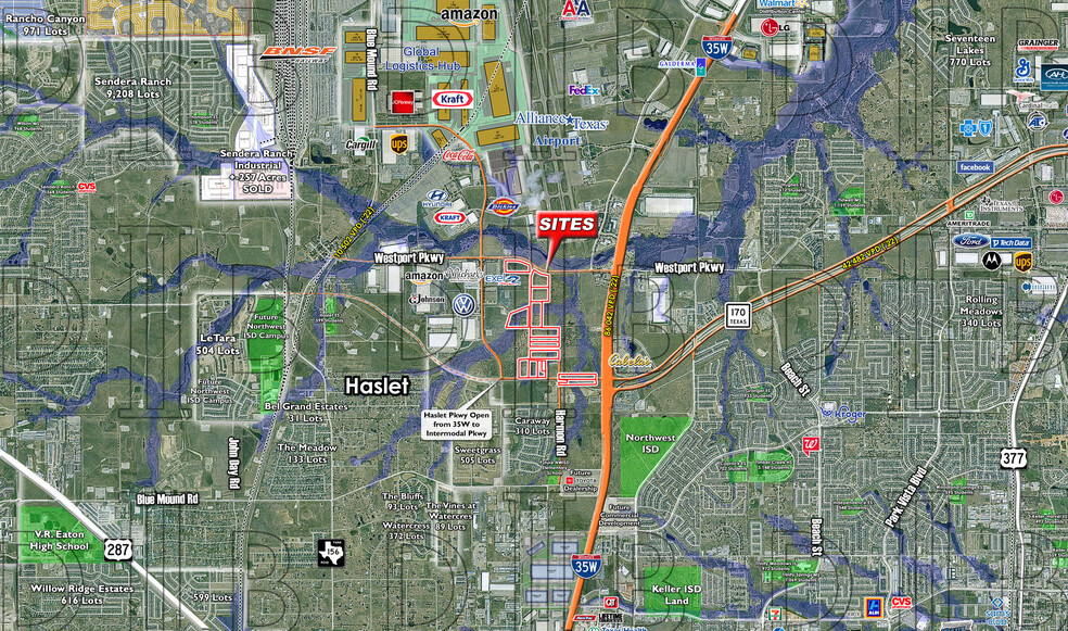 Alliance Airport: Noise Mitigation Land, Fort Worth, TX for sale - Primary Photo - Image 1 of 2