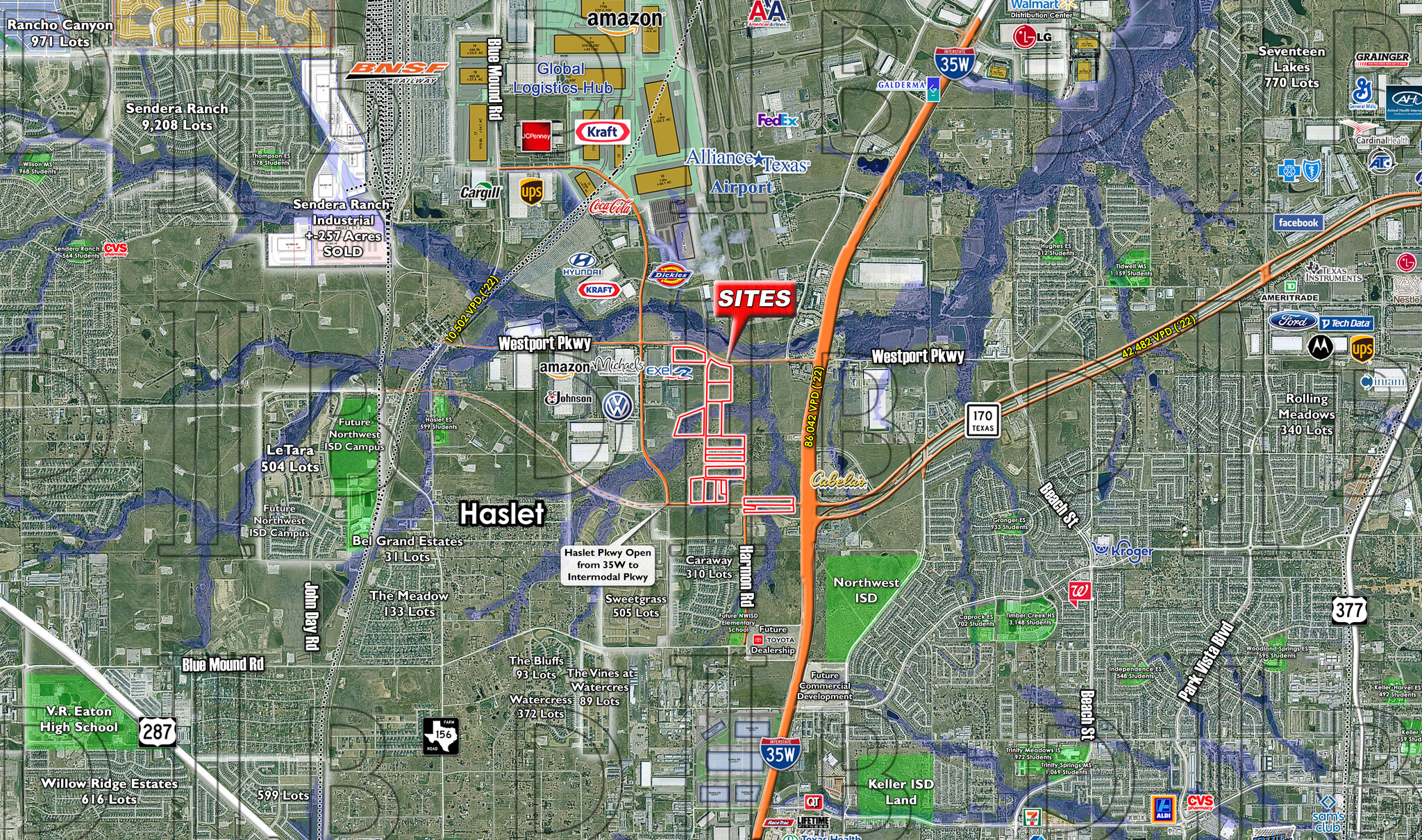 Alliance Airport: Noise Mitigation Land, Fort Worth, TX for sale Primary Photo- Image 1 of 3