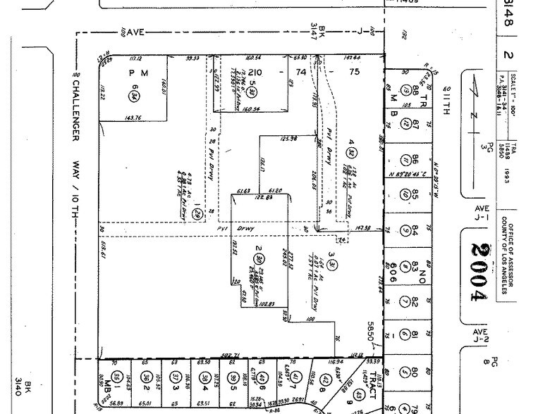 1060 E Avenue J, Lancaster, CA for lease - Plat Map - Image 2 of 15