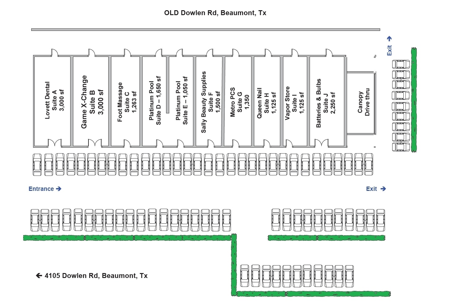 4105 N Dowlen Rd, Beaumont, TX for lease Site Plan- Image 1 of 1