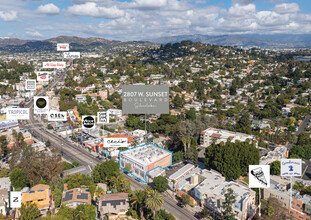 2807-2811 W Sunset Blvd, Los Angeles, CA - aerial  map view