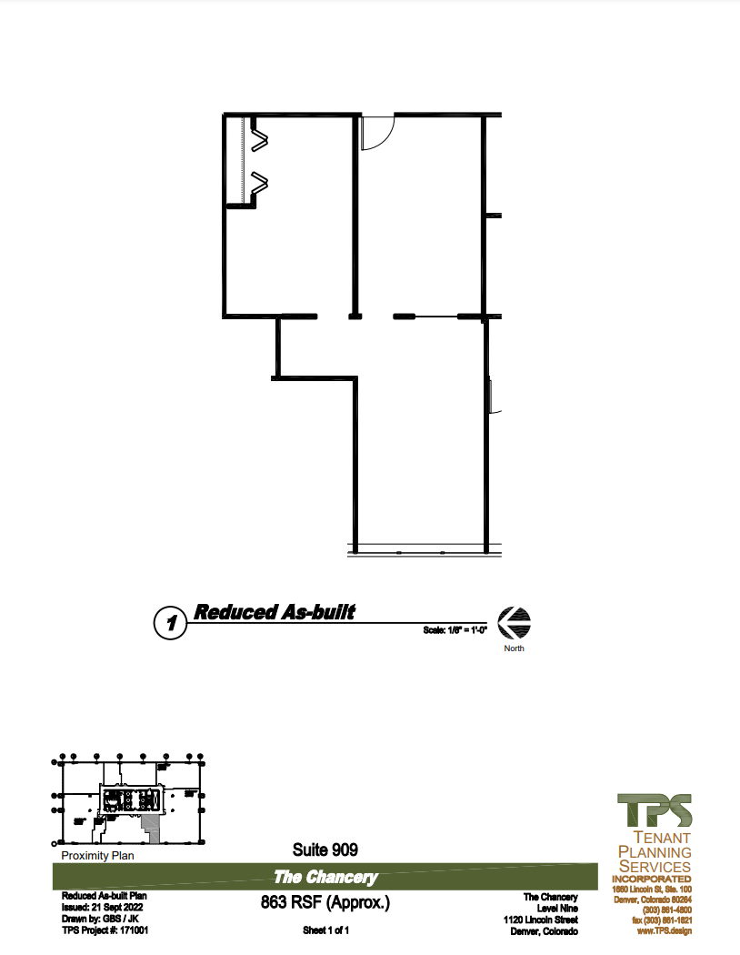 1120 Lincoln St, Denver, CO for lease Floor Plan- Image 1 of 1