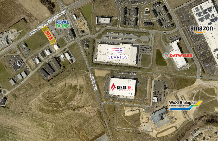 860 Middletown Warwick, Middletown, DE for lease - Aerial - Image 2 of 2