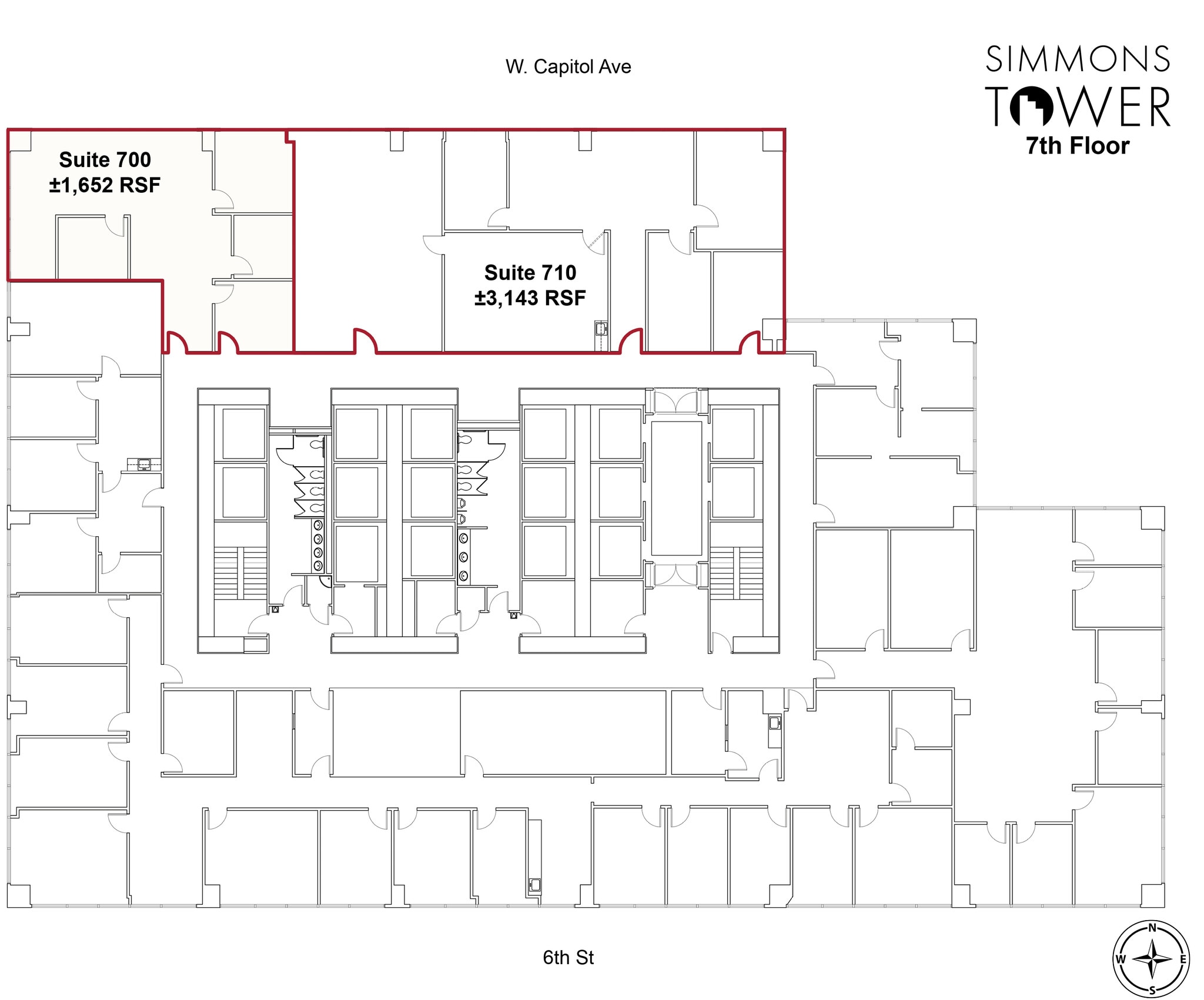 425 W Capitol Ave, Little Rock, AR for lease Floor Plan- Image 1 of 4