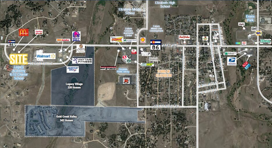 State Highway 86, Elizabeth, CO 80107 Wild Pointe Marketplace