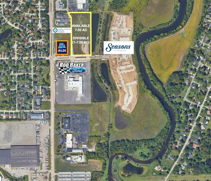 SEC RT 59 & Joseph St, Plainfield, IL for sale - Aerial - Image 3 of 4