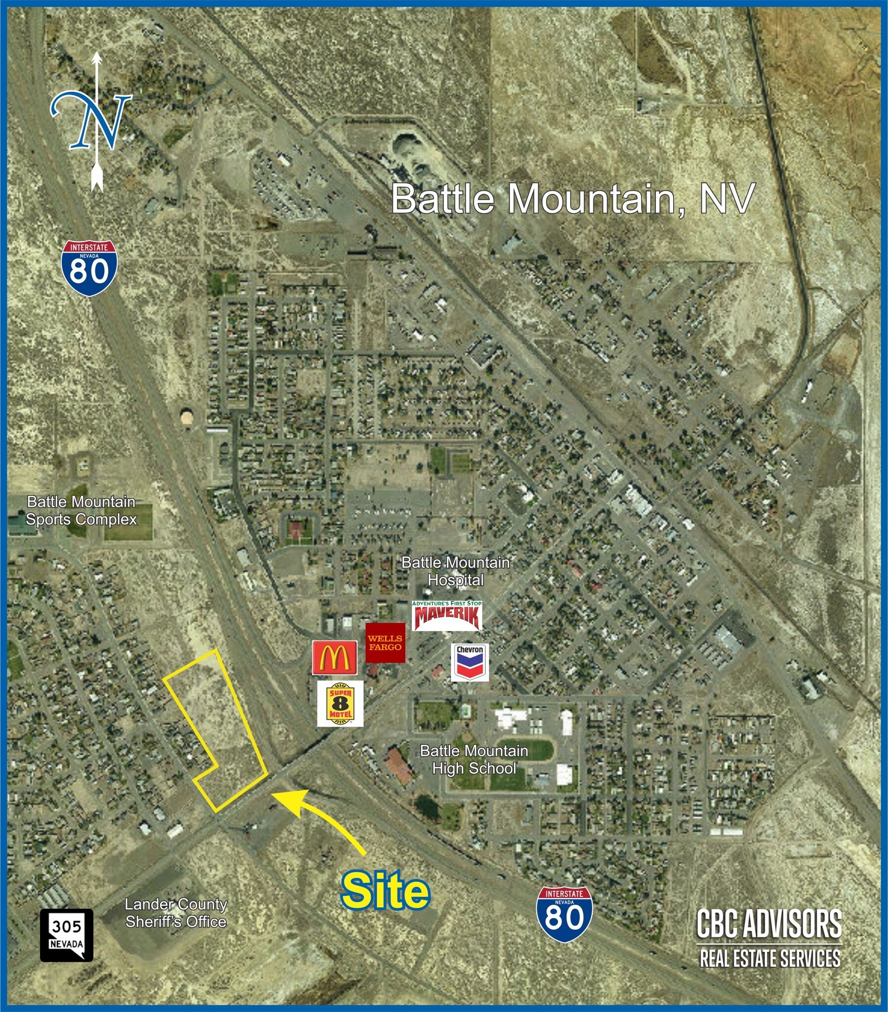 105 Lemaire Rd, Battle Mountain, NV 89820 I80 Interchange Parcel