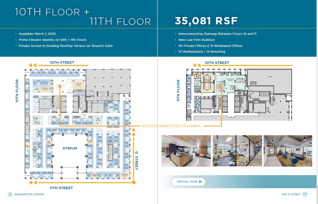 1001 G St NW, Washington, DC for lease Floor Plan- Image 1 of 1