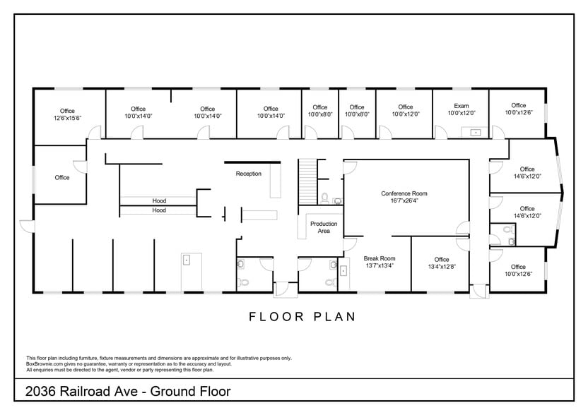 2036 Railroad Ave, Redding, CA for lease - Floor Plan - Image 2 of 54