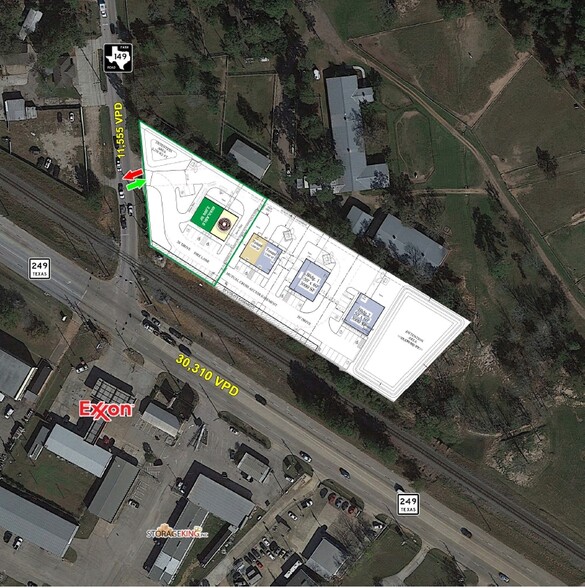 33502 Farm to Market 149, Pinehurst, TX for lease - Site Plan - Image 3 of 3