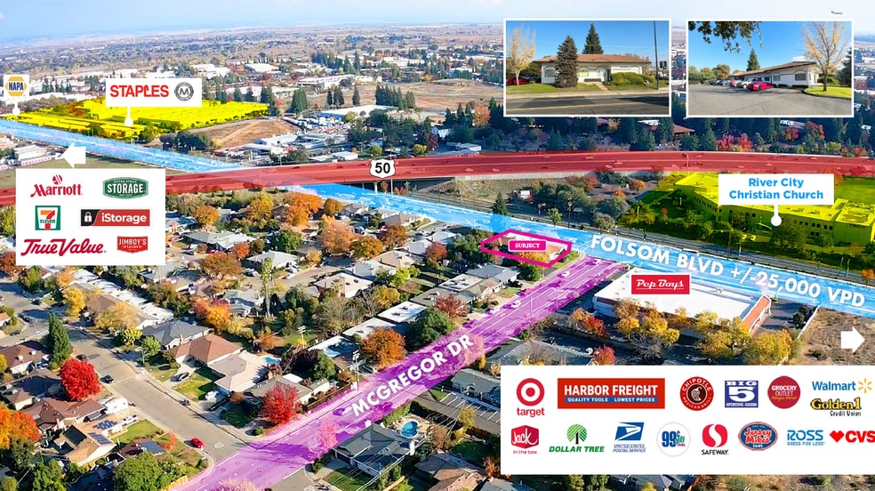 10901 Folsom Blvd, Rancho Cordova, CA for lease - Building Photo - Image 3 of 8