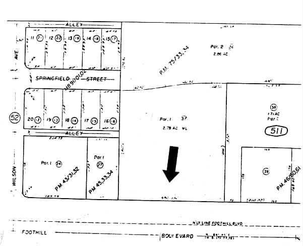 1317 W Foothill Blvd, Upland, CA for lease - Plat Map - Image 3 of 9
