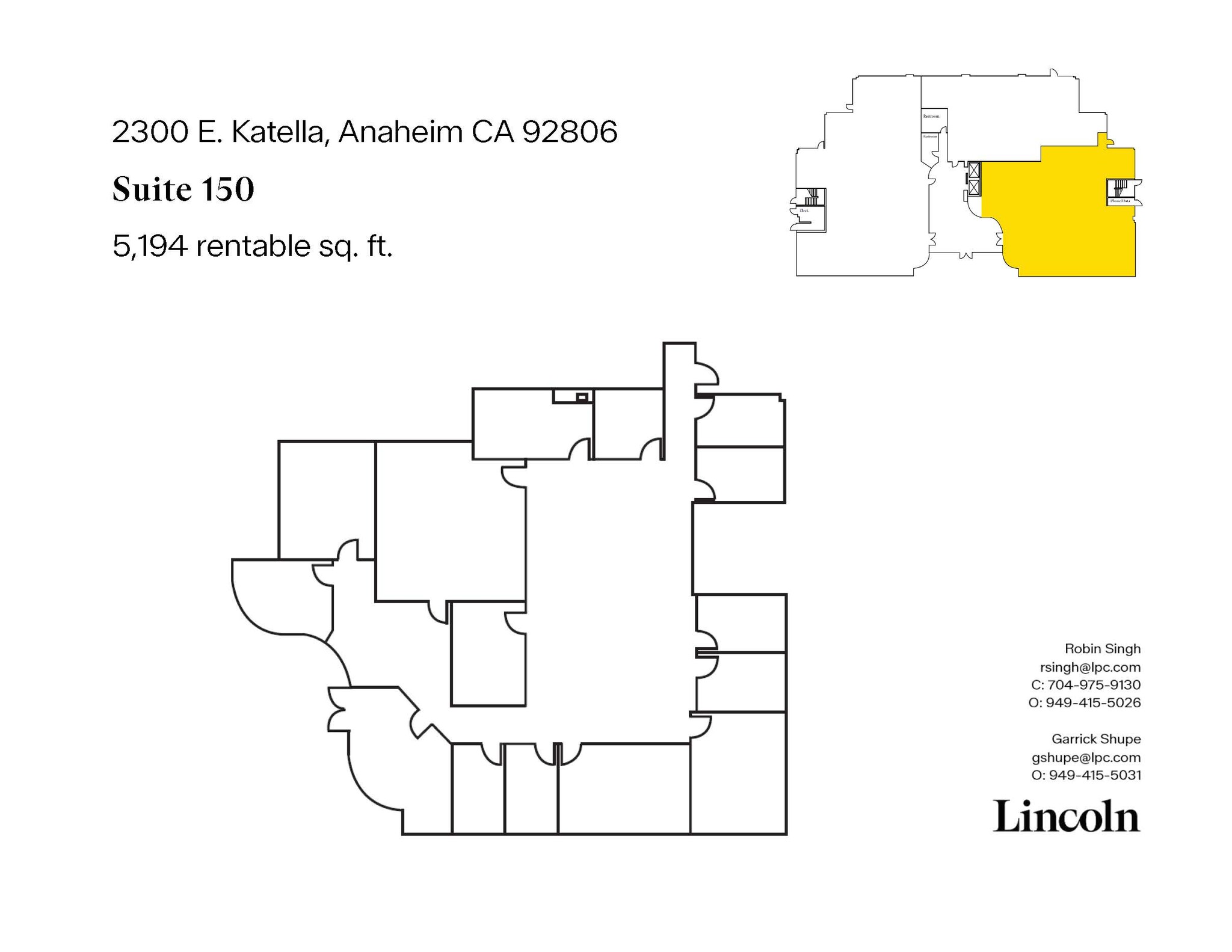 2300 E Katella Ave, Anaheim, CA for lease Floor Plan- Image 1 of 12