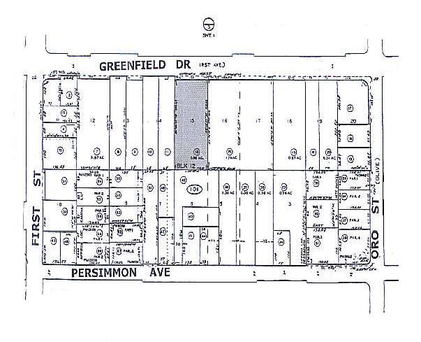 1145 Greenfield Dr, El Cajon, CA for lease - Plat Map - Image 2 of 8