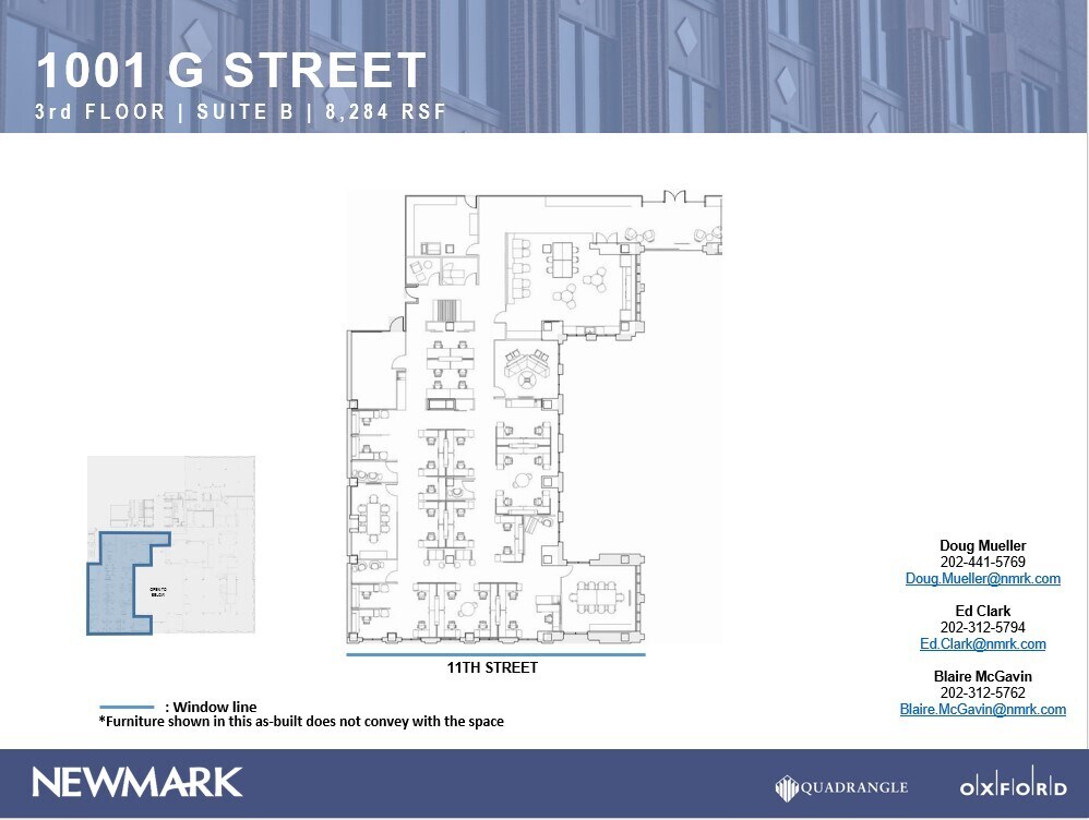1001 G St NW, Washington, DC for lease Floor Plan- Image 1 of 9