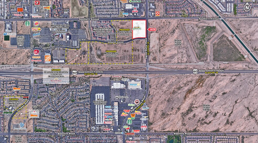 N Signal Butte Rd Us Hwy 60 Mesa Az 85207 Retail Space For