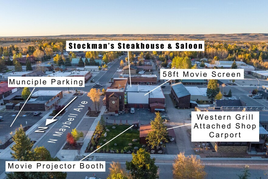 117 Pine St, Pinedale, WY for sale - Aerial - Image 3 of 10