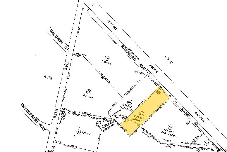 8977 Railroad Ave, Oakland, CA for lease - Plat Map - Image 2 of 3