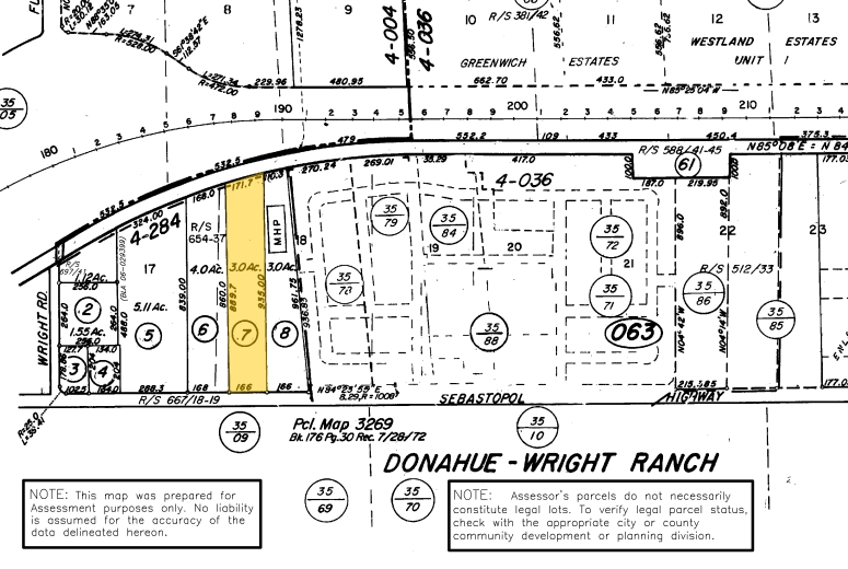 3995 Sebastopol Rd, Santa Rosa, CA for sale - Plat Map - Image 1 of 10