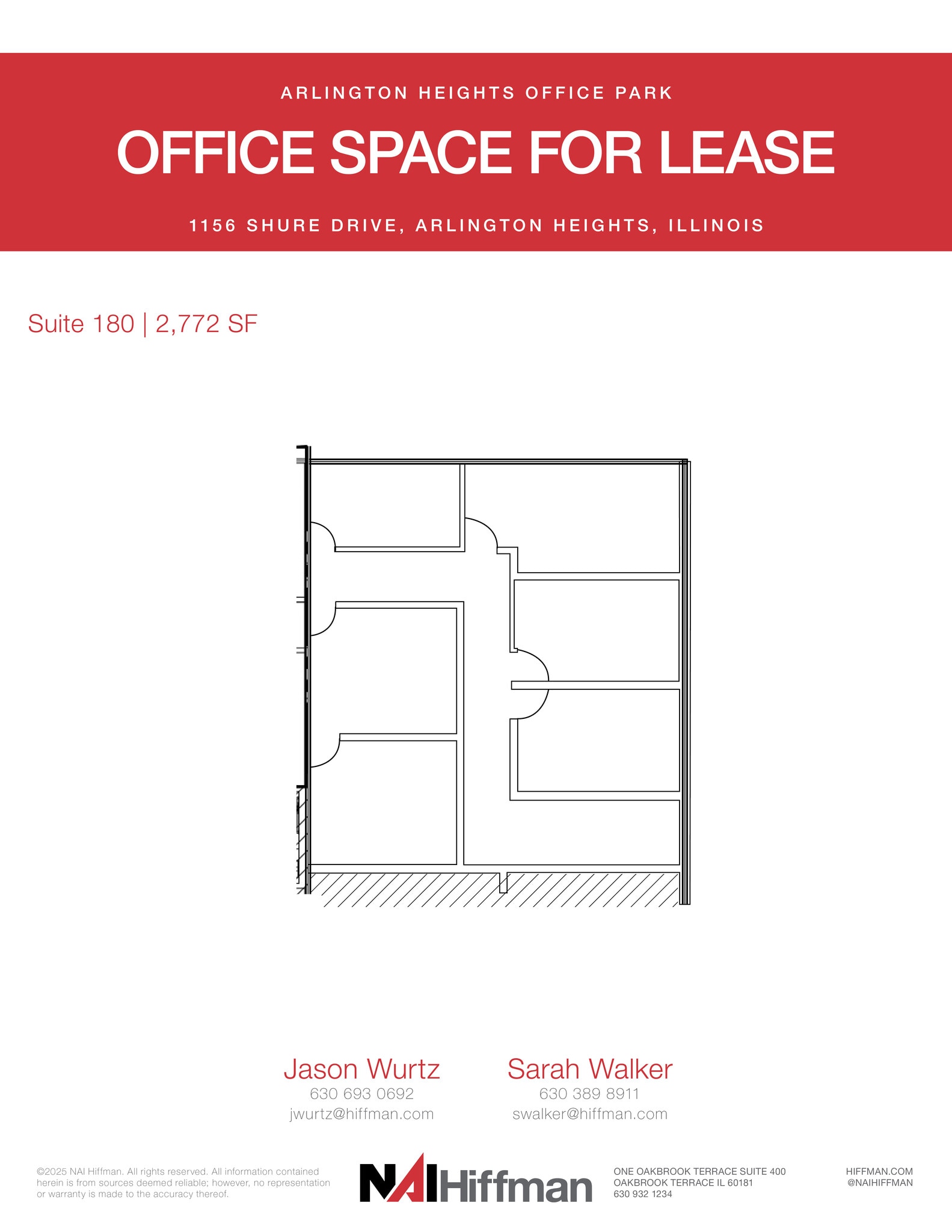 1156 Shure Dr, Arlington Heights, IL for lease Floor Plan- Image 1 of 1