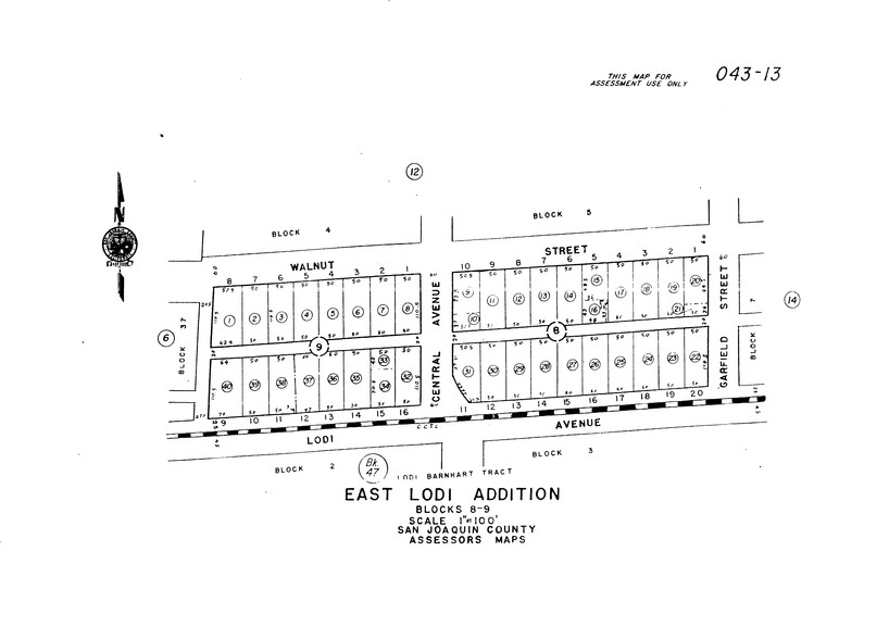 359 E Lodi Ave, Lodi, CA for lease - Plat Map - Image 2 of 8