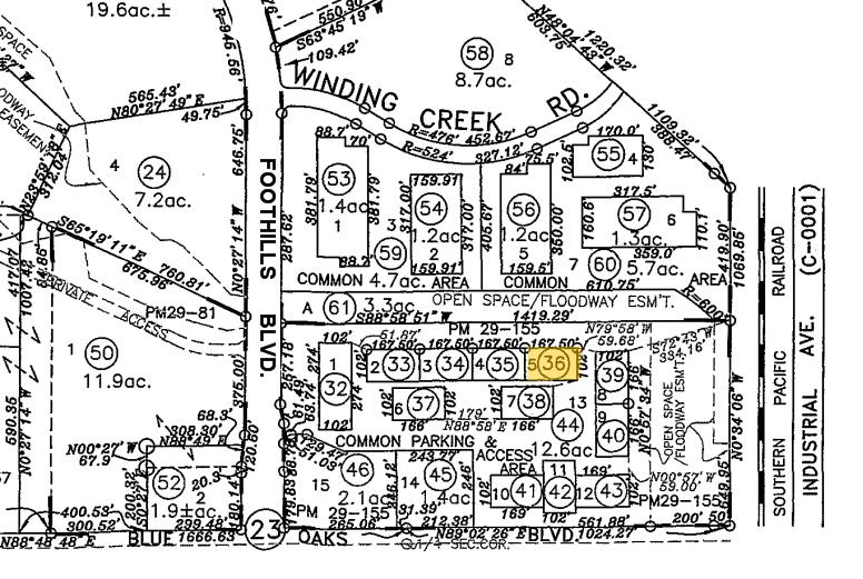 1346 Blue Oaks Blvd, Roseville, CA for lease - Plat Map - Image 2 of 9