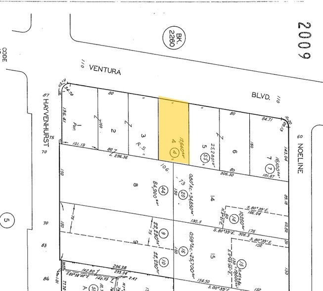 16430 Ventura Blvd, Encino, CA for lease - Plat Map - Image 2 of 2