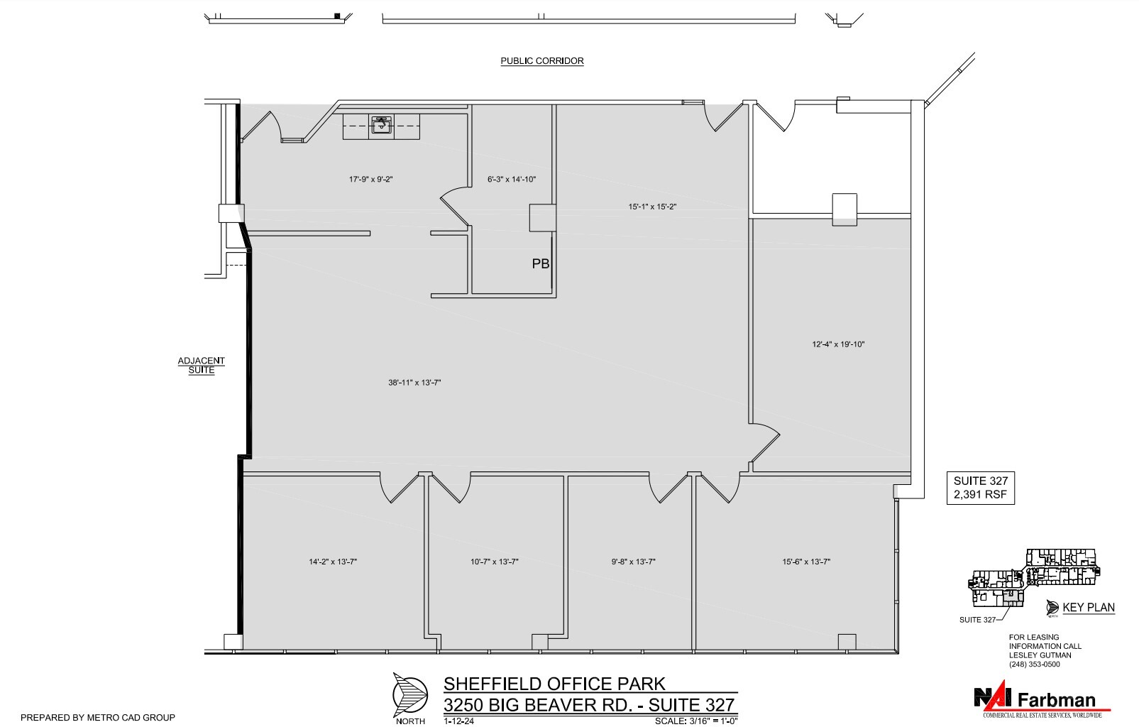 3310 W Big Beaver Rd, Troy, MI for lease Floor Plan- Image 1 of 1