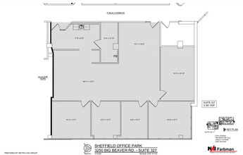 3310 W Big Beaver Rd, Troy, MI for lease Floor Plan- Image 1 of 1