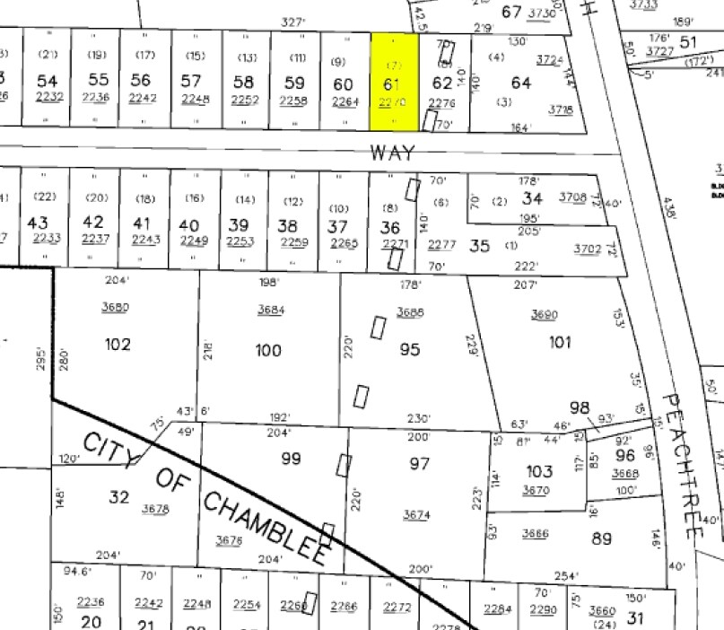 2270 Lawson Way, Chamblee, GA for sale Plat Map- Image 1 of 1